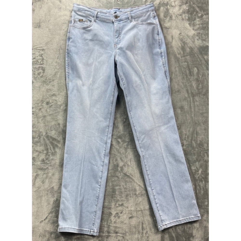 Kuhl Women 14 Short Light Wash Indigo Straight Leg Stretch Outdoor Jeans